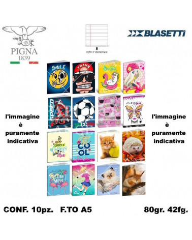 QUADERNO FANTASIA 30FG. B [10PZ]