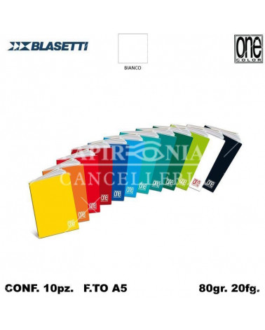 BLASETTI QUADERNO ONE COLOR 80gr.BIANCO [10PZ]