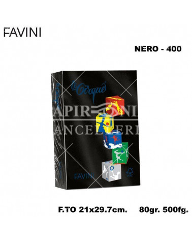 FAVINI CARTA A4 80gr.500fg.NERO-FORTE-FOTOCOPIE