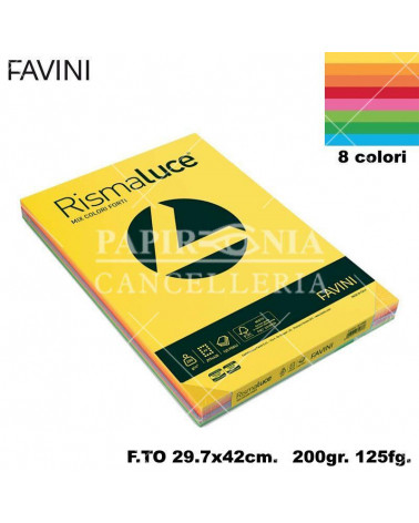 FAVINI RISMALUCE MIX A3 200gr.125fg.ASSORTITA-FOTOCOPIE