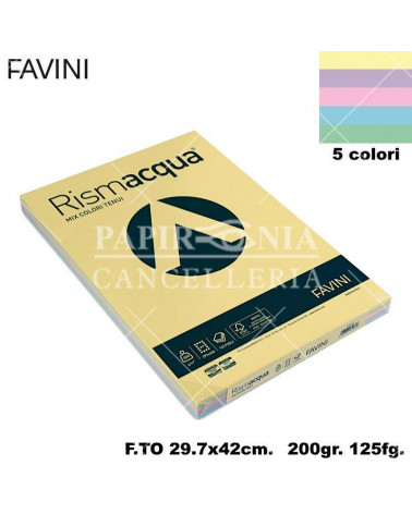 FAVINI RISMACQUA MIX A3 200gr.125fg.ASSORTITA-FOTOCOPIE