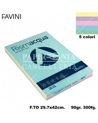 FAVINI RISMACQUA MIX A3 90gr.300fg.ASSORTITA-FOTOCOPIE