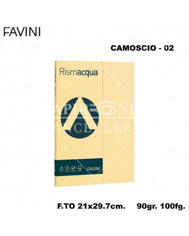 FAVINI RISMACQUA SMALL A4 90gr.100fg.CAMOSCIO-FOTOCOPIE
