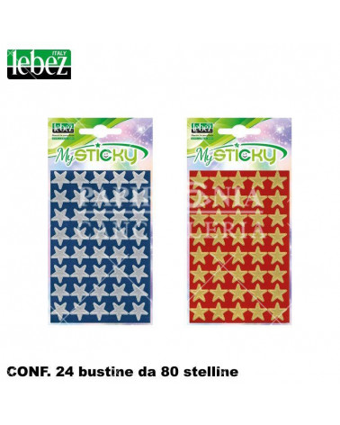 LEBEZ STELLE ORO/ARGENTO GRANDI 80400[24PZ]