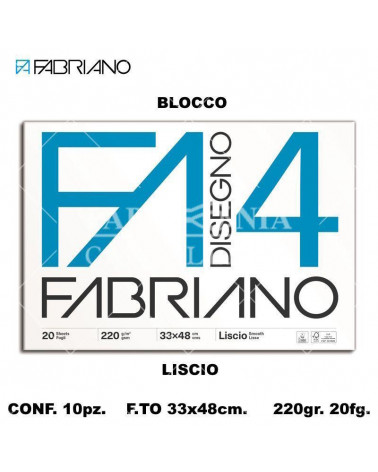 FABRIANO BLOCCO F4 33X48 20 FG.LISCIO DISEGNO [10PZ]