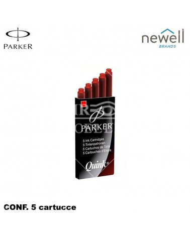 PARKER CARTUCCE INCHIOSTRO STILOGRAFICO ROSSO