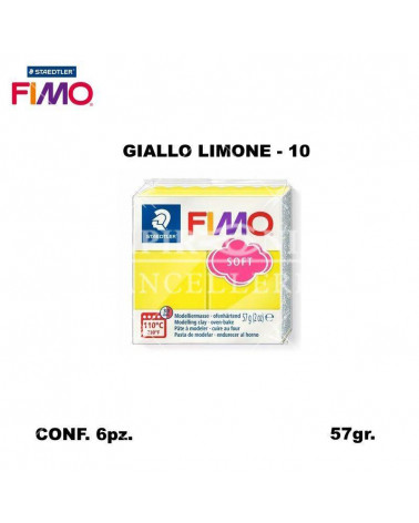STAEDTLER PASTA FIMO SOFT 8020-10 GIALLO LIMONE [6PZ]