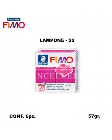 STAEDTLER PASTA FIMO SOFT 8020-22 LAMPONE [6PZ]
