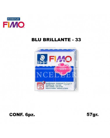 STAEDTLER PASTA FIMO SOFT 8020-33 BLU BRILLANTE [6PZ]