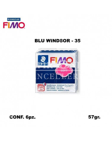 STAEDTLER PASTA FIMO SOFT 8020-35 BLU WINDSOR [6PZ]