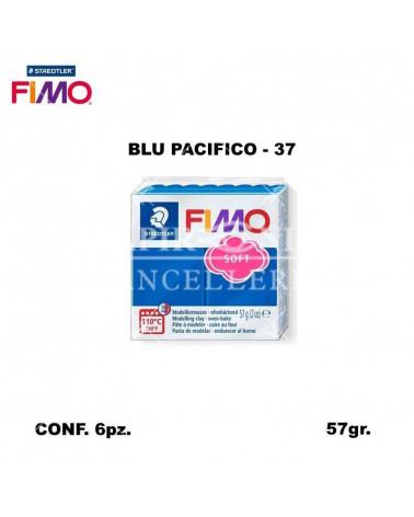 STAEDTLER PASTA FIMO SOFT 8020-37 BLU PACIFICO [6PZ]