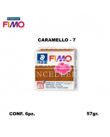 STAEDTLER PASTA FIMO SOFT 8020-7 CARAMELLO [6PZ]