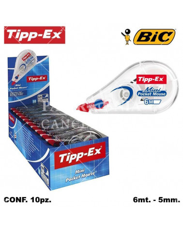 BIC CORRETTORE TIPP-EX 10PZ. NASTRO-MINI-6M