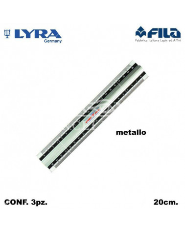 LYRA DOPPIODECIMETRO METALLO-FILA [3PZ]
