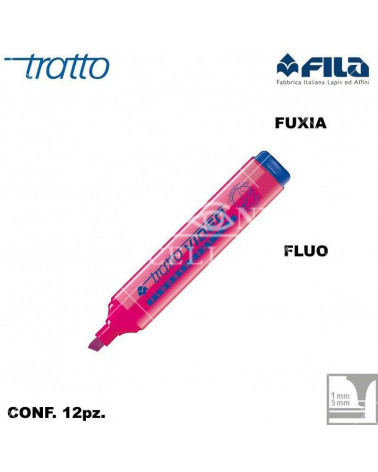 TRATTO VIDEO FUXIA EVIDENZIATORE [12PZ]