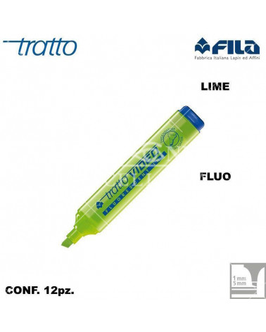 TRATTO VIDEO LIME EVIDENZIATORE [12PZ]