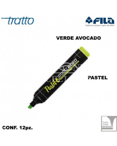 TRATTO VIDEO VERDE AVOCADO PASTEL EVIDENZIATORE [12PZ]