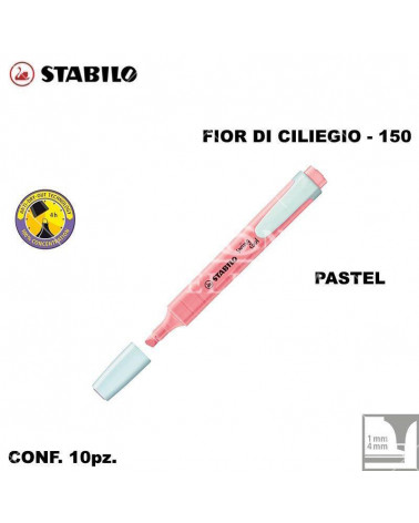 STABILO SWING COOL PASTEL FIOR DI CILIEGIO EVIDENZIATORE-150 [10PZ]
