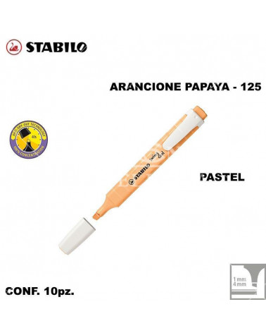 STABILO SWING COOL PASTEL ARANCIONE PAPAYA EVIDENZIATORE-125 [10PZ]