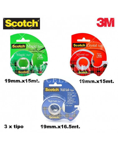 SCOTCH 3M CRISTAL MAGIC WALL-SAFE 3M CHIOCCIOLA 9PZ