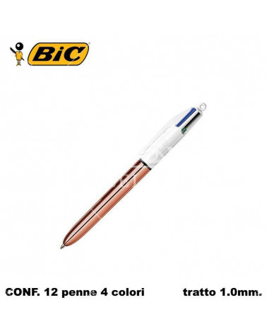 BIC SFERA 4 COLORI ROSE GOLD 12pz.