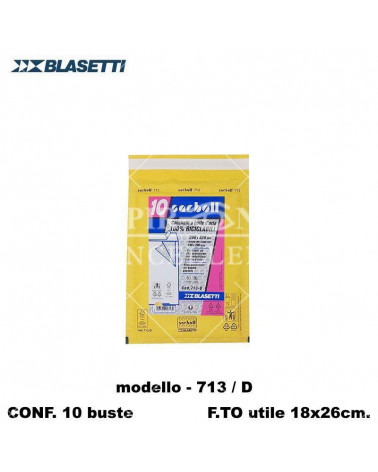 BLASETTI BUSTE IMBOTTITE -D- 713  18X26 20X32-POSTALI [10PZ]