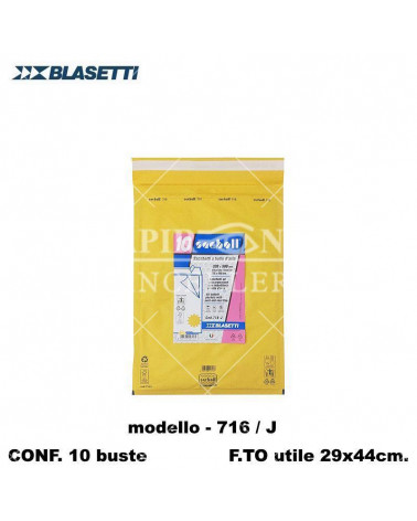BLASETTI BUSTE IMBOTTITE -J- 716  29X44 32X50-POSTALI [10PZ]