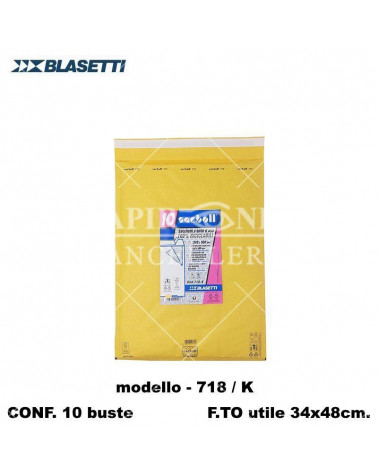 BLASETTI BUSTE IMBOTTITE -K- 718  34X48 37X55-POSTALI [10PZ]