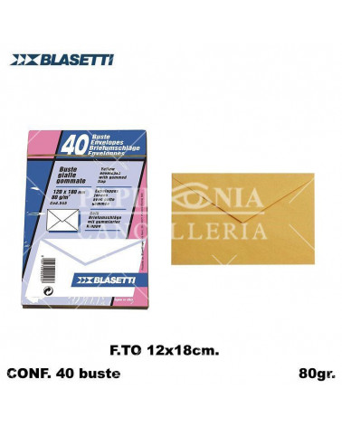 BLASETTI BUSTE 12X18 GIALLE 40PZ. 545-LETTERA POSTALI