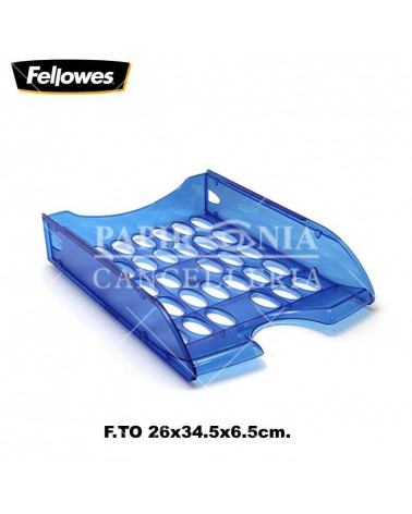 FELLOWES CASSETTA PORTACORRISPONDENZA BLU-TRASPARENTE