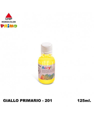 PRIMO TEMPERA ACRILICA 125ML. GIALLO PRIMARIO 201