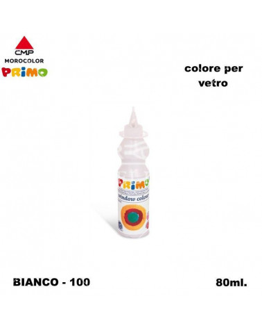PRIMO COLORE PER VETRO  BIANCO 100 [6PZ]