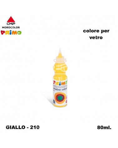 PRIMO COLORE PER VETRO  GIALLO 210 [6PZ]