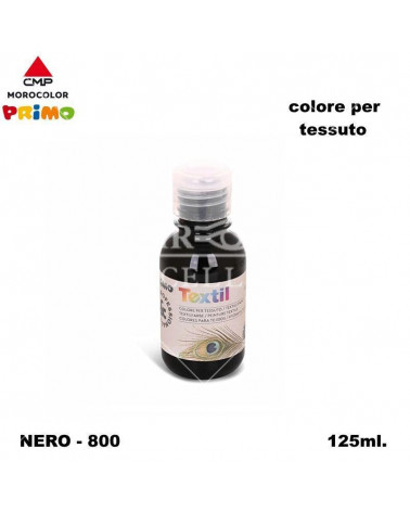 PRIMO COLORE PER TESSUTO 125ML NERO 800