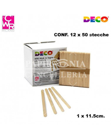 CWR STECCHE DIDATTICHE 50PZ. LEGNO 1718/12 [12CF]