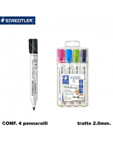 STAEDTLER LUMOCOLOR PER LAVAGNA 351-1 4colori