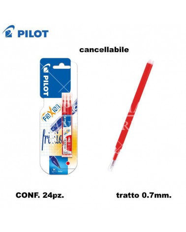 PILOT REFIL FRIXION 24 BLISTER 3PZ.ROSSO