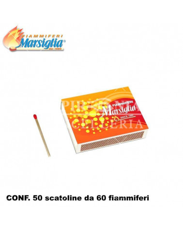 MARSIGLIA FIAMMIFERI CUCINA 50pz.