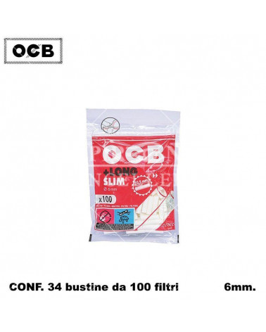 OCB FILTRI 6MM.LONG 100PZ x [34CF] (3400)