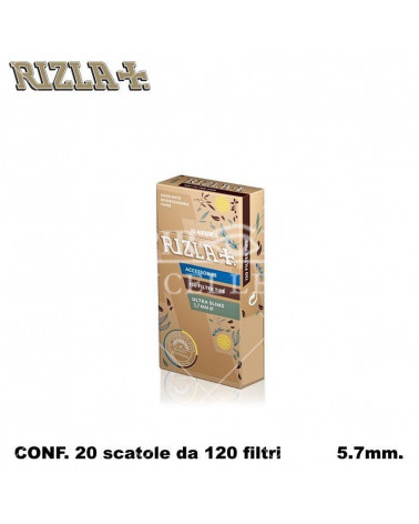 RIZLA FILTRI ULTRA SLIMS 5,7MM NATURA 120PZ x [20CF] (2400)