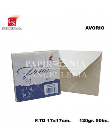 GS BUSTE PERLA AVORIO 50PZ.120GR.17X17