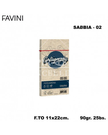 FAVINI PERGAMENA CALLIGRAPHY 90GR.25BS.C4 SABBIA 02