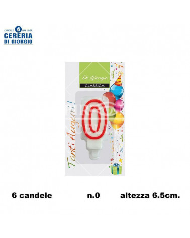 CERERIA DI GIORGIO CANDELA A NUMERO N.0 [6PZ]