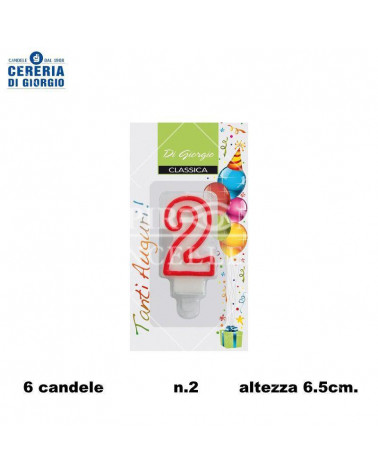 CERERIA DI GIORGIO CANDELA A NUMERO N.2 [6PZ]