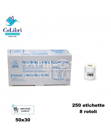 COLIBRI ETICHETTE REMOVIBILI 50X30 [250PZ]