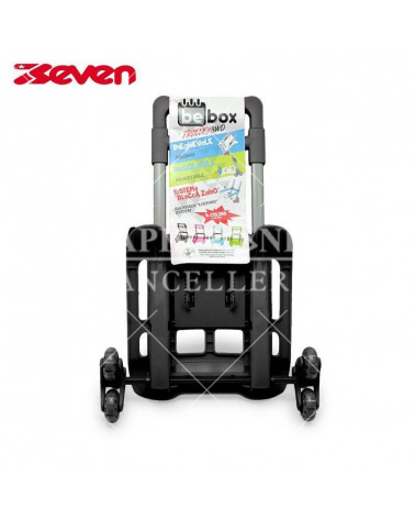 CARRELLO PORTAZAINO BE BOX TROLLEY 3 RUOTE NERO