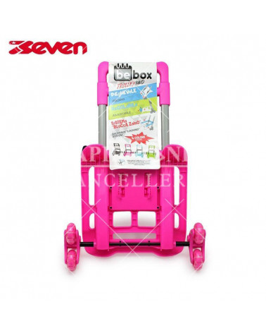 CARRELLO PORTAZAINO BE BOX TROLLEY 3 RUOTE ROSA