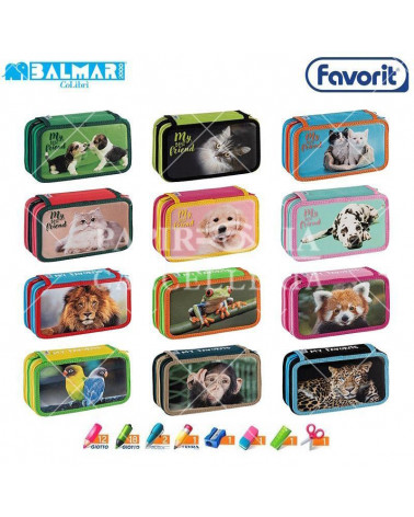 FAVORIT ASTUCCIO 3 ZIP BALMAR BY ANIMALI