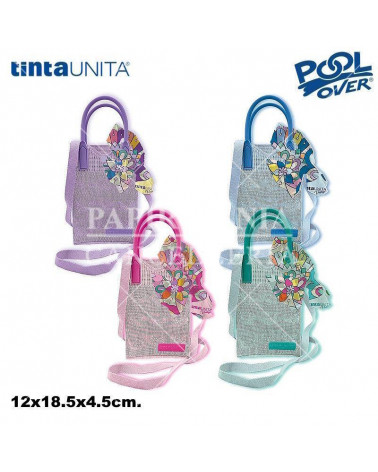 TINTA UNITA VINTAGE MINI BAG + FOULARD CON TRACOLLA