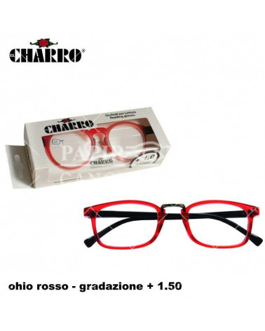 OCCHIALI EL CHARRO OHIO ROSSO +1.50